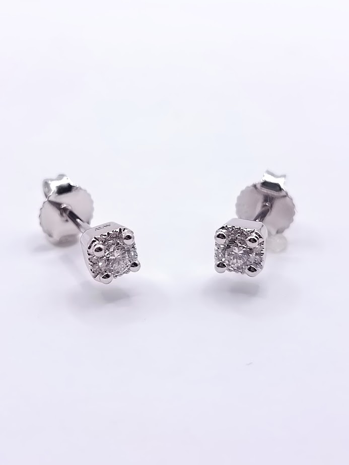 ER11095 Aro Oro Blanco 18 Brillantes