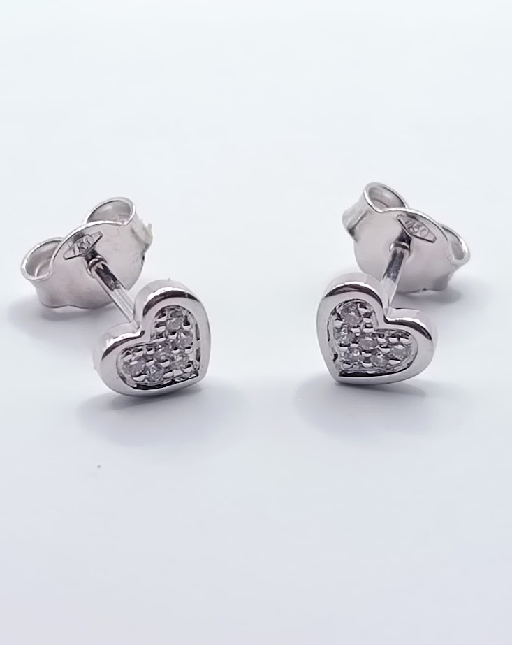 ER10245 Aro Oro Blanco 12 Brillantes