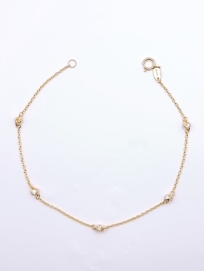 I2FFOR7B4989-HCZ Pulsera Oro Amarillo Bolas de Fuego
