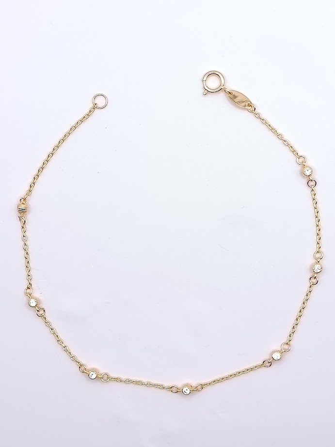 XFFOR7B4997-FCZ Pulsera Oro Amarillo Zircon