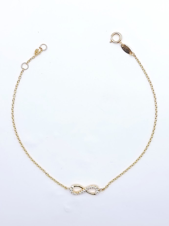 XXFFOR7B1731-II-HCZ Pulsera Oro Amarillo Infinito