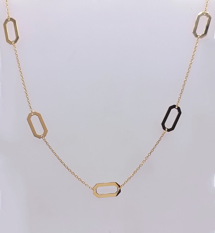 X5FOR6N12010-III Collar Oro Amarillo Clip