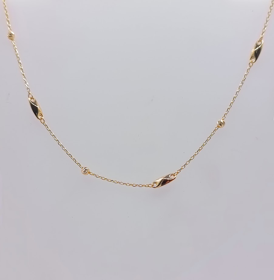 X5FOR6N7551-III-DC Collar Oro Amarillo 
