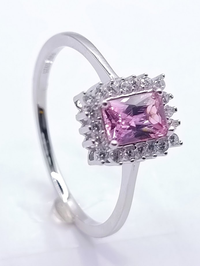 R-24697 RO Anillo Plata Rosado