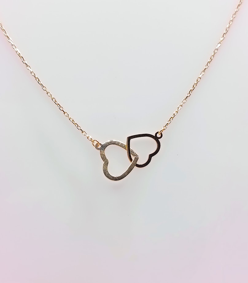 X4FOR12N0434-VI Collar Oro Amarillo Corazon