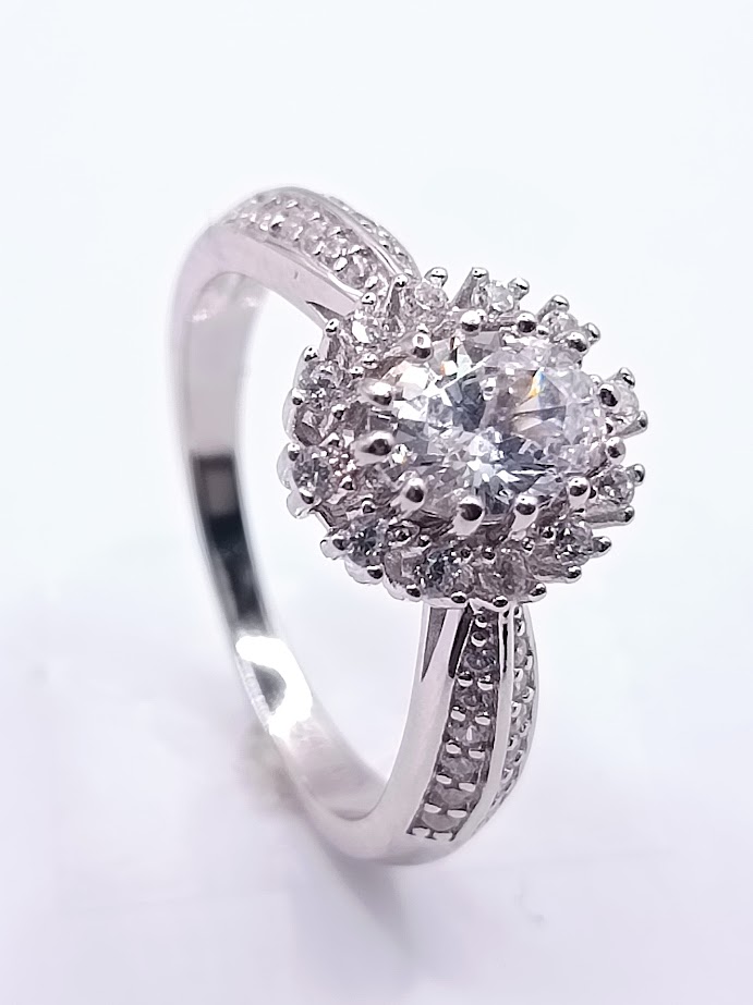 TR-928 Anillo Plata Zircon