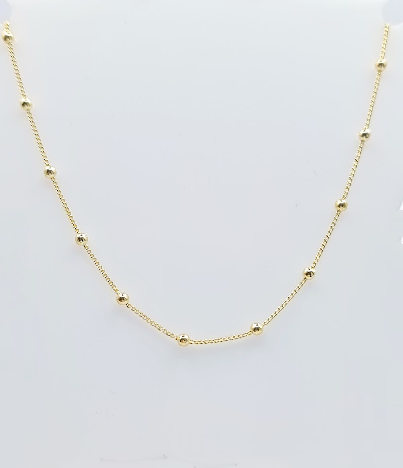 AL1763 Collar Plata Enchapada