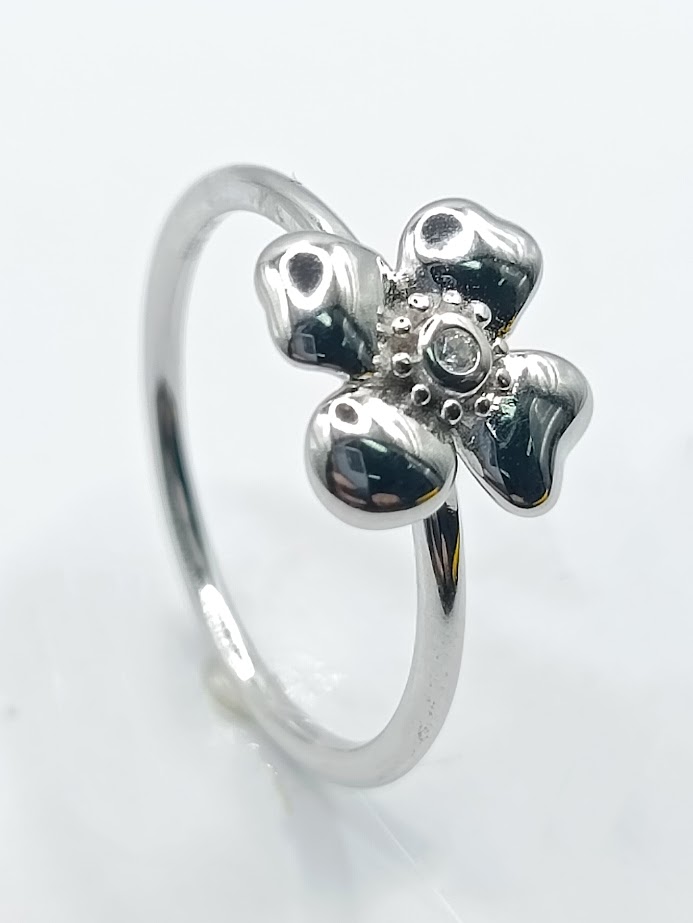 22801FRSWSH2 Anillo Plata Flor