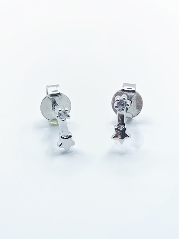 22857FESWSH1 Aro Plata Estrella mini