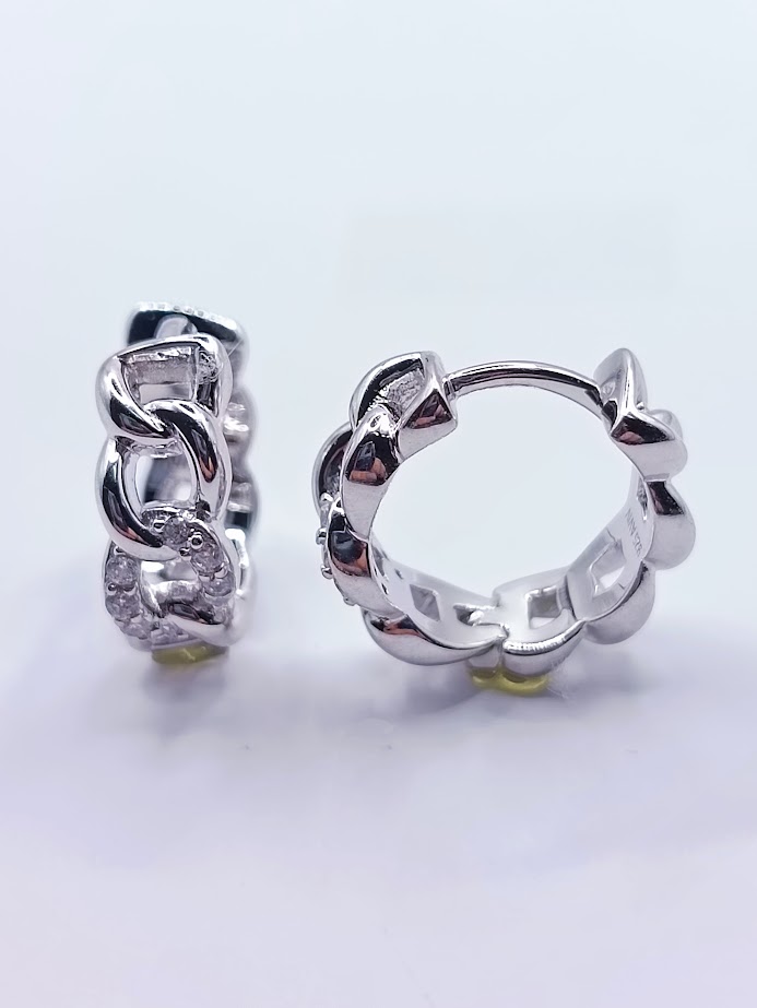 8124FESWSH1 Aro Plata Argolla 