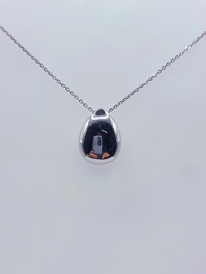 11984FNSWSH1 Collar Plata Rodio Liso