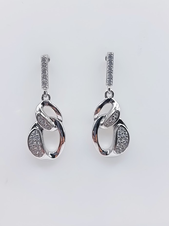 SE91499AB1T Aro Plata Colgante Grumet