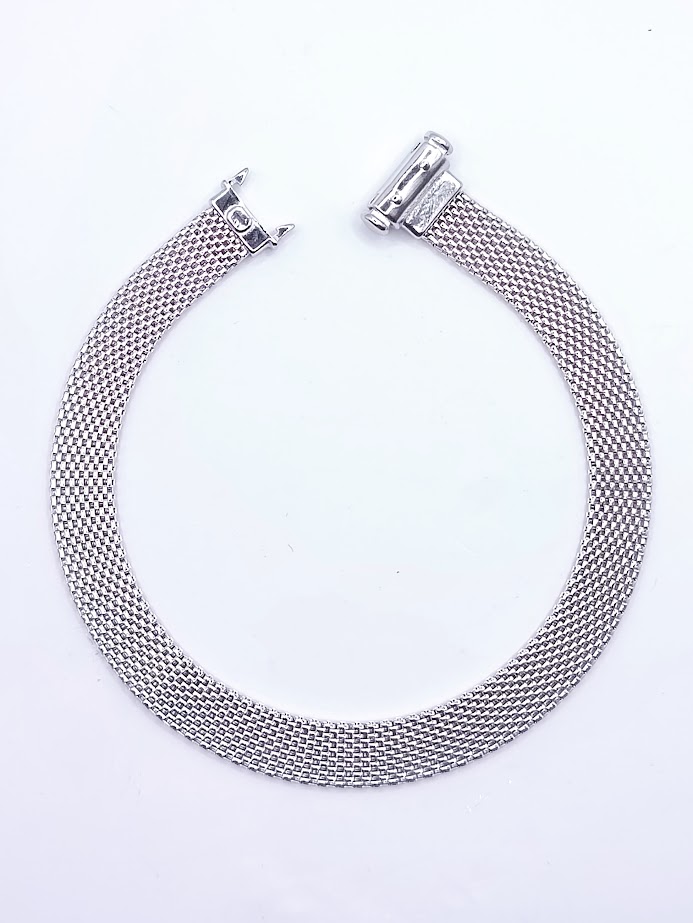 CA2 Pulsera Plata Rodio Broche Reloj 19cm