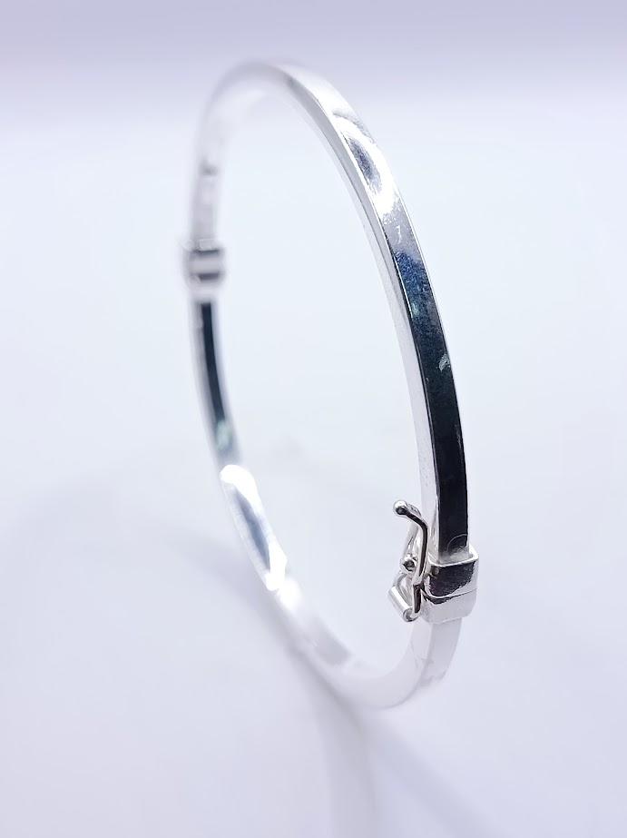 BRN25871 Esclava Plata Cuadrada 3mm