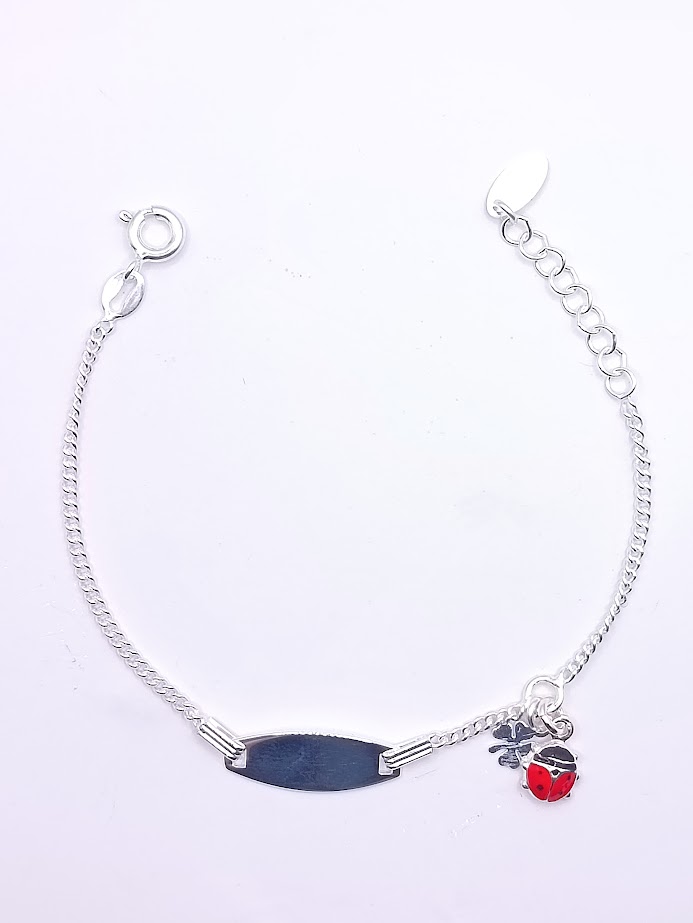 BRN33766 Piocha Plata Chinita Trebol