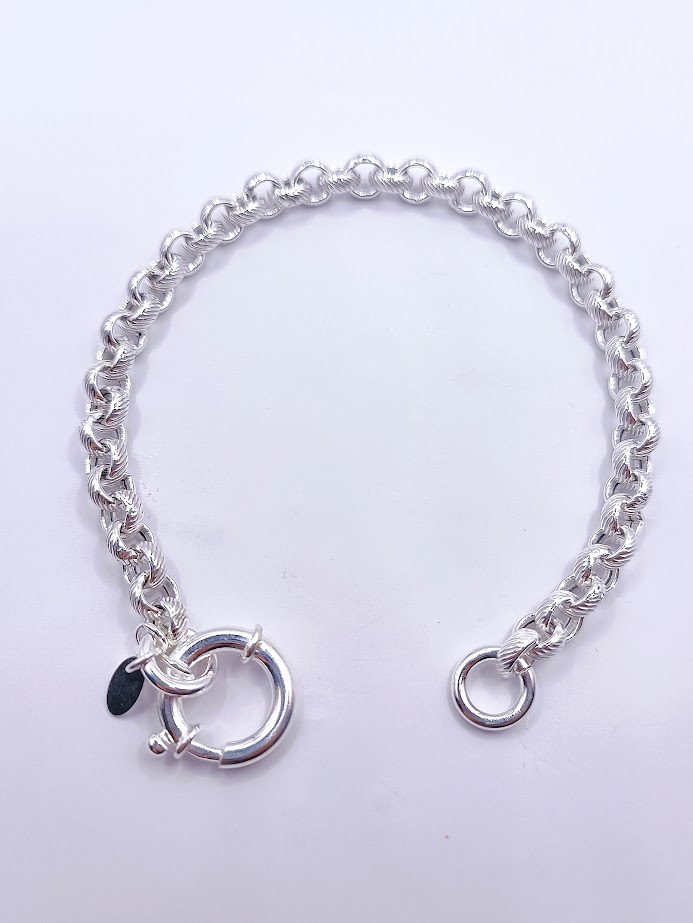 XBR14552 Pulsera Plata Rodio