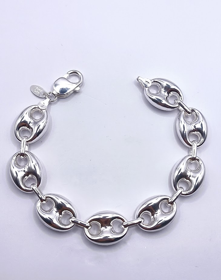 MM04S Pulsera Plata Rodio