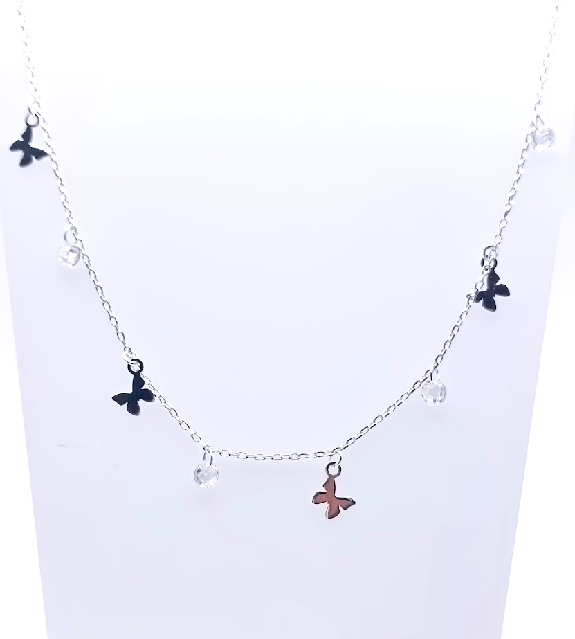 GIA11719 Collar Plata Rodio