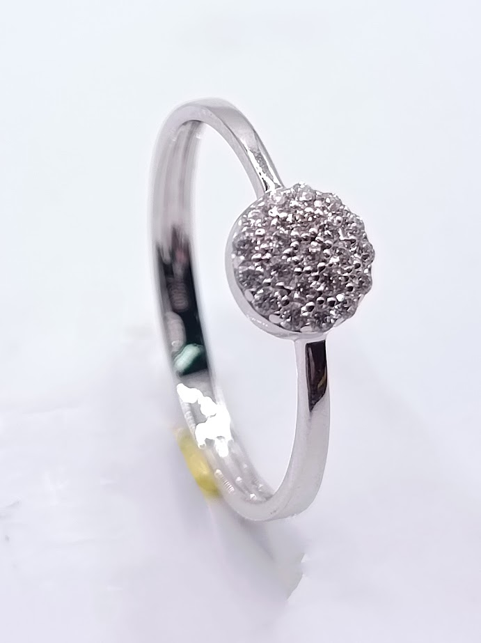 A 3043 W Anillo Oro Blanco Circon