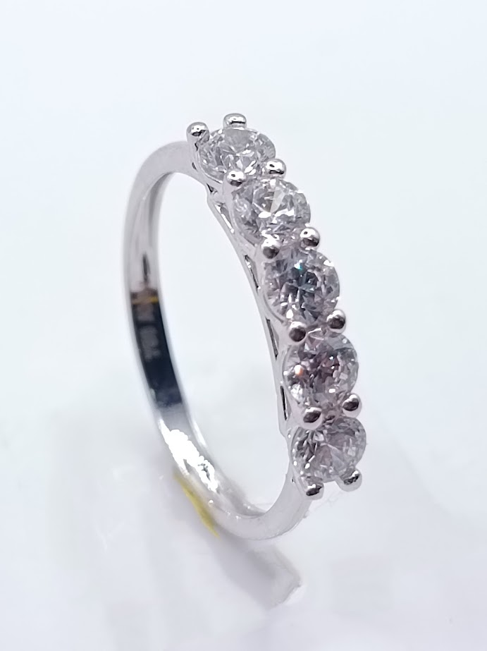 A 3748.5 W Anillo Oro Blanco Circon