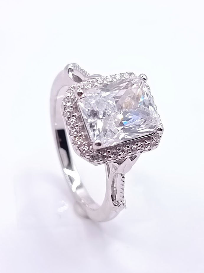 SL90764A1 Anillo Plata Rodio