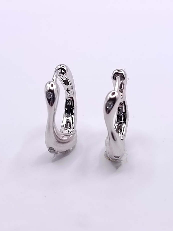 26936FESWSH1 Aro Plata Argolla irregular