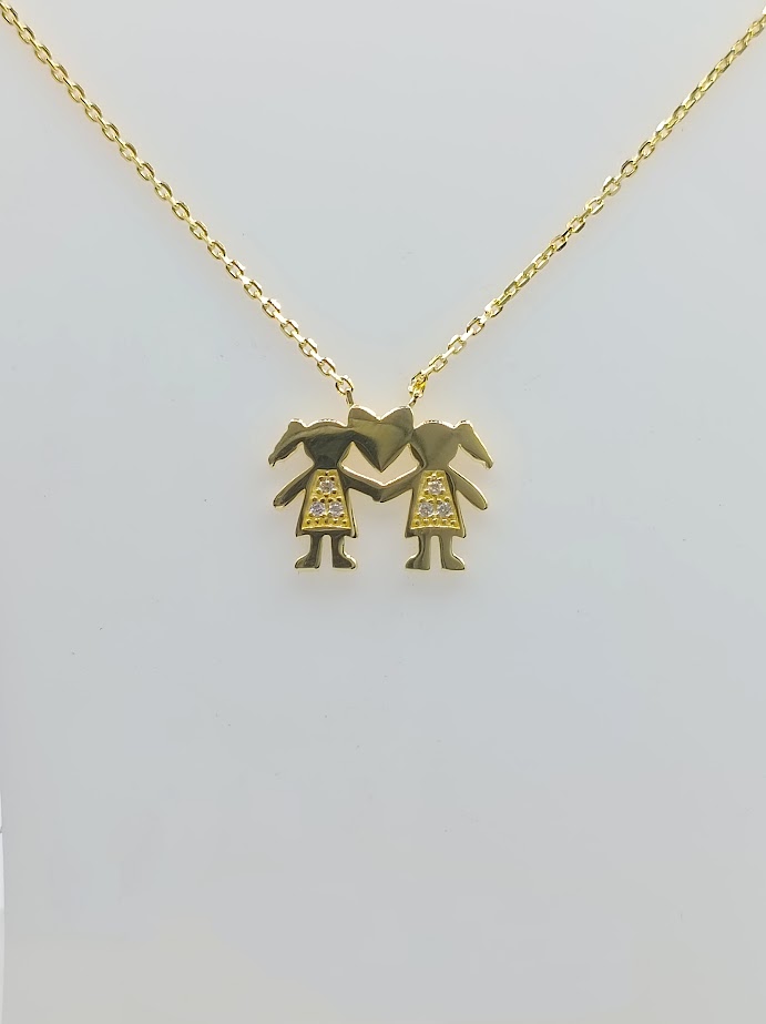 10606FNSYSH1 Collar Plata Niñas