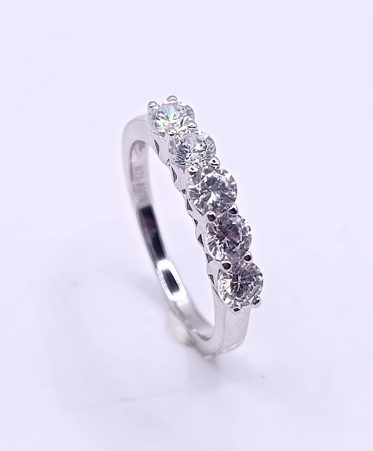 SL39184A1 Anillo Plata Cintillo 