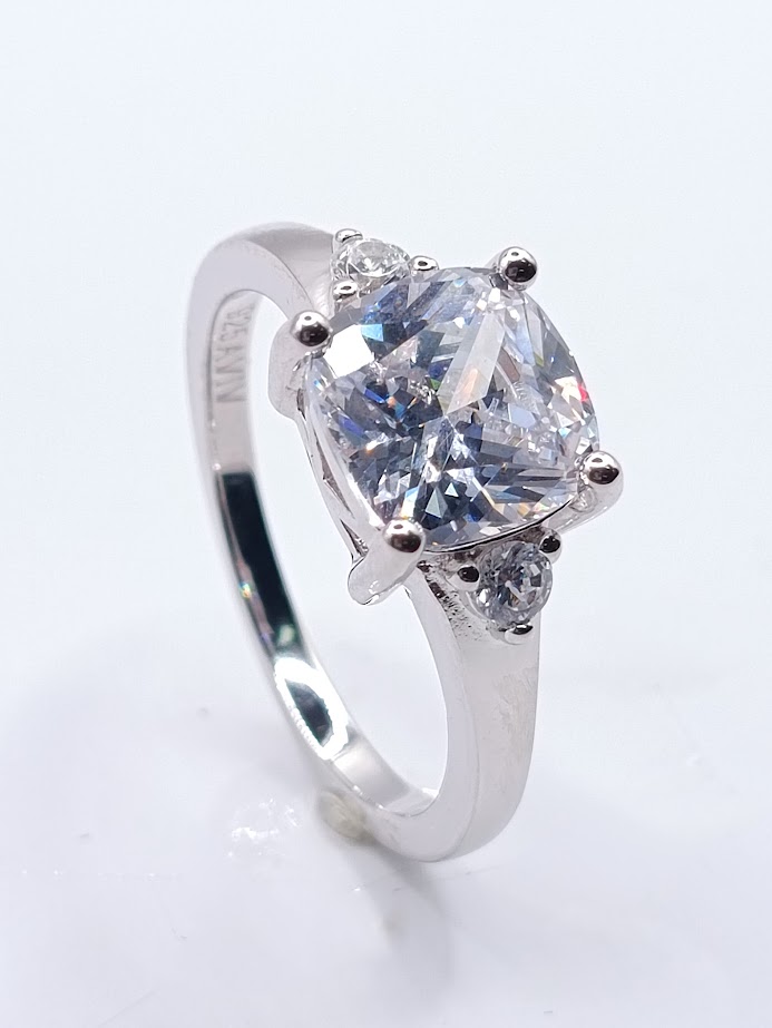 SL91166A1T Anillo Plata Rodio