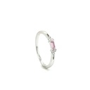 12192FRSWSH6 ROSA Anillo Plata Rodinada 