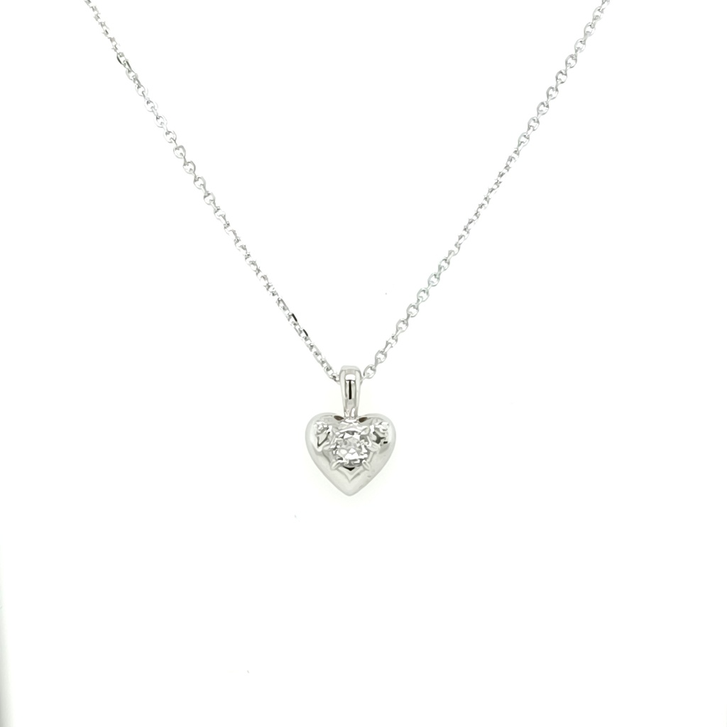 28171FNSWSH2 Collar Plata Corazon 