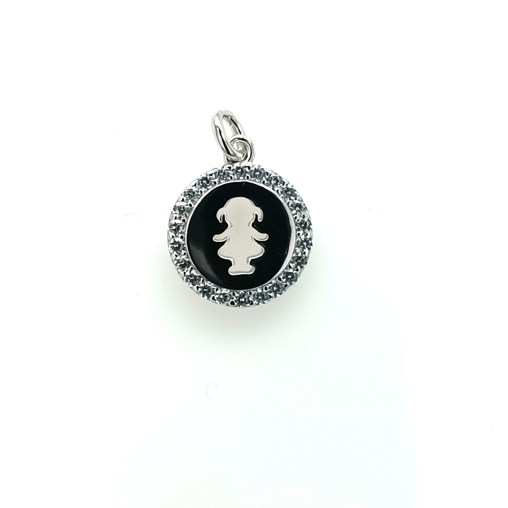 29065XPSWSH1 Colagante Plata Niña