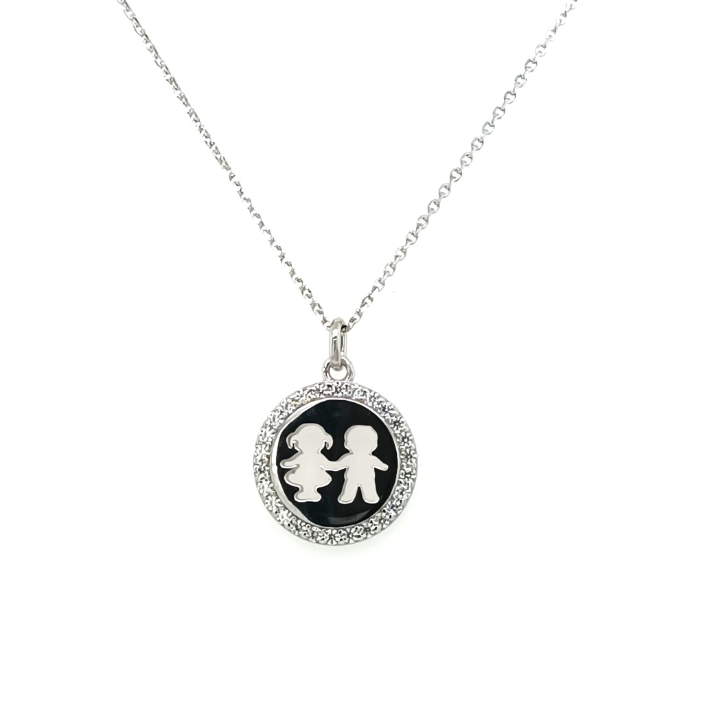 29097XNSWSH1 Collar Plata Niña Niño