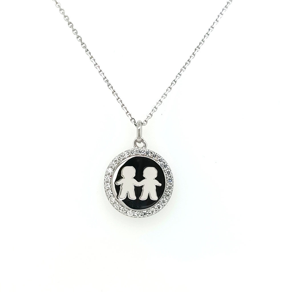 29099XNSWSH1 Collar Plata Niños