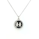 29099XNSWSH1 Collar Plata Niños