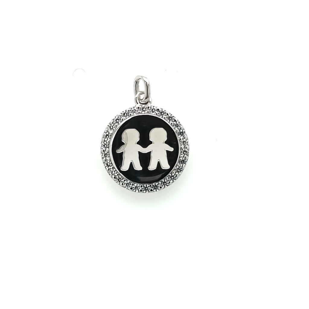 29099XPSWSH1 Colgante de Plata Rodinada