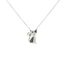 14617FNSWSH4 Collar Plata Gato Manchas