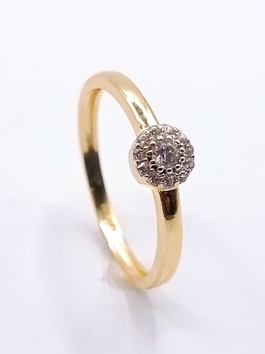 [1115004314] AZR1272 Anillo Oro Amarillo Circon