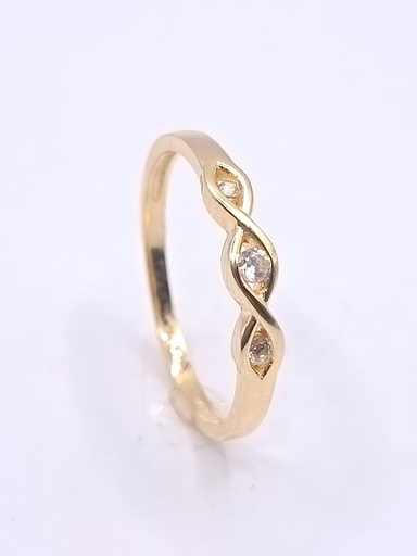 [1115004512] AZR1411 Anillo Oro Amarillo Circon