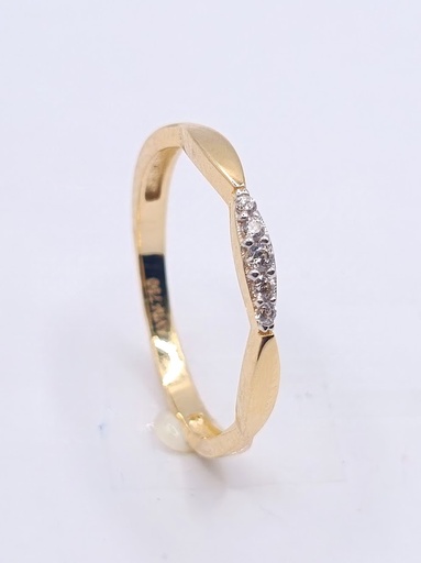 AZR1449 Anillo Oro Amarillo Circon