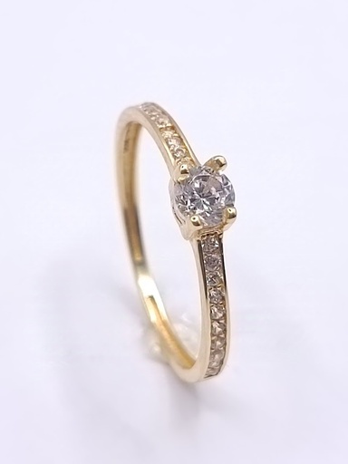 YZN0163 Anillo Oro Amarillo Circon