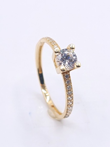 YZN0168 Anillo Oro Amarillo Circon