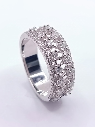 SL90307A1VI Anillo Plata Rodio