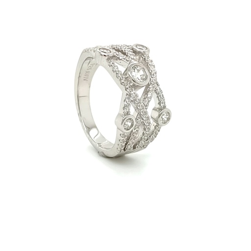 SL90184A1VI Anillo Plata Cross lays