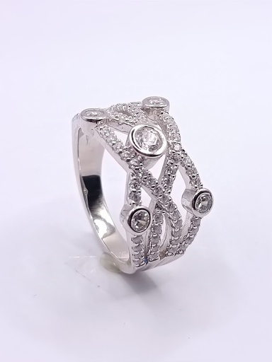 SL90184A1VI Anillo Plata Rodio