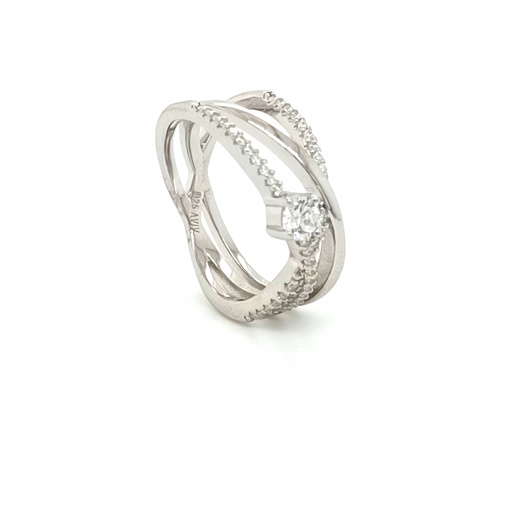 SL90301A1 Anillo Plata Cross lays