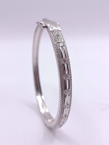 [205032010118] SB30891A1VI Esclava de Plata Rodio Cz