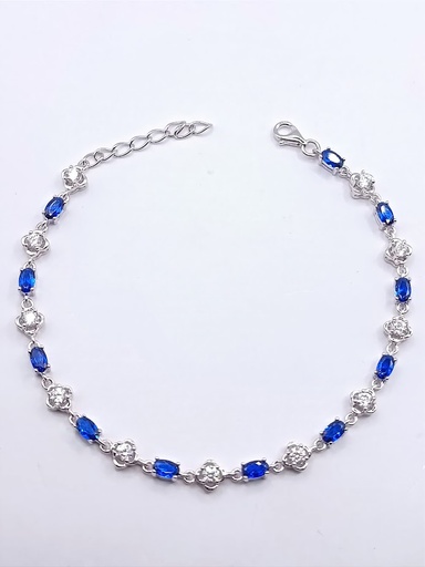 [205032019218] SB90529J1VI Pulsera de Plata Rodio Cz
