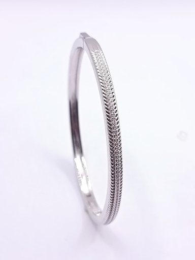 [205032022118] SB30872A1VI Esclava de Plata Rodio Cz