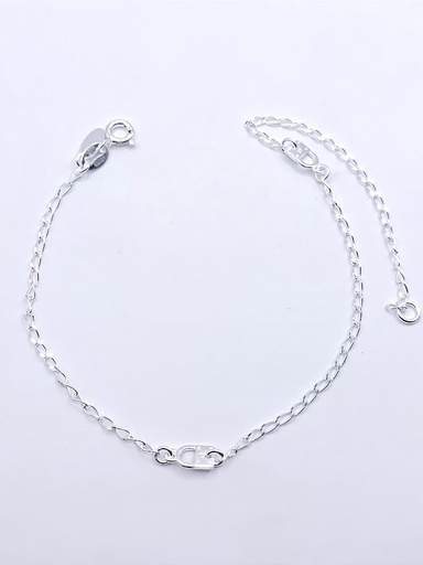 [2040612031007] CA1186 Tobillera Plata  